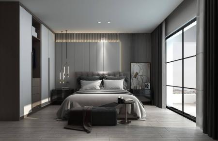 Bedroom 3ds max vray interior scene model 0017