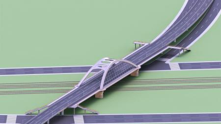 Bridge 3ds max vray exterior scene model 0004