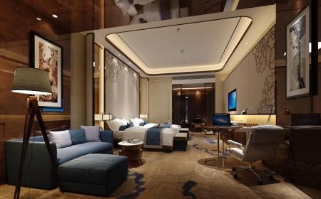 Hotel room 3ds max vray interior scene model 0072