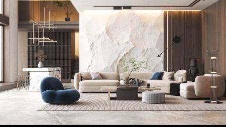 living room 3ds max vray interior scene model 0038