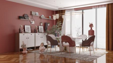 Dining room 3ds max vray interior scene model 0023