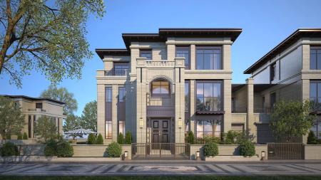 Villa 3ds max vray exterior scene model 0043