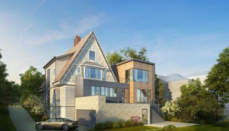 villa 3ds max vray exterior scene model 0099