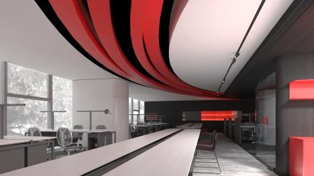 Office 3ds max vray interior scene model 0043