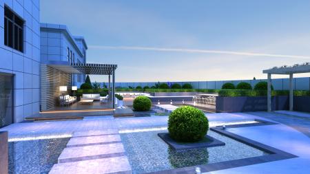 Courtyard 3ds max vray exterior scene model 0005