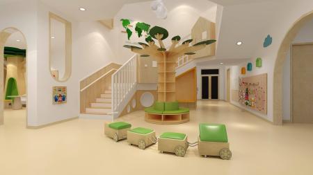 Kindergarten hall 3ds max vray interior scene mode