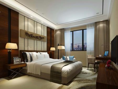 Hotel room 3ds max vray interior scene model 0080