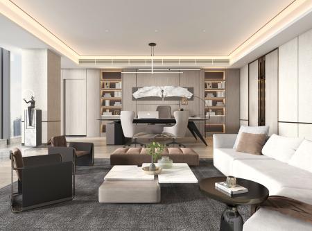 Office 3ds max vray interior scene model 0038