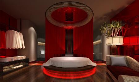 Hotel single room 3ds max vray interior scene mode