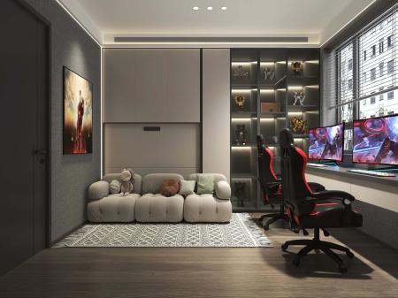 Gaming room 3ds max vray interior scene model 0024