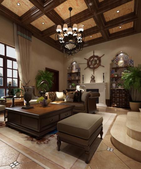 Living room 3ds max vray interior scene model 0111