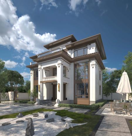 Detached House villa Chinese Style Single Family V