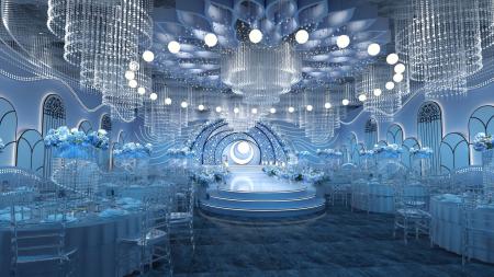 Modern Wedding Scene Hall 3ds max vray exterior sc