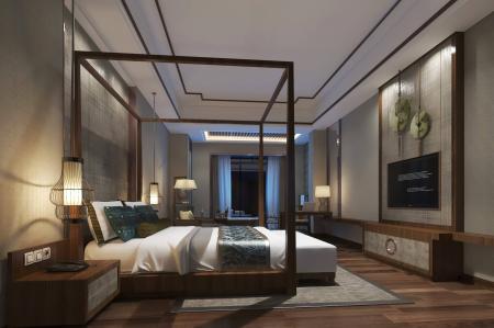 Hotel single room 3ds max vray interior scene mode