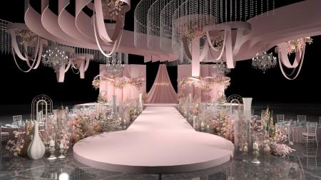 Wedding hall 3ds max vray interior scene model 002