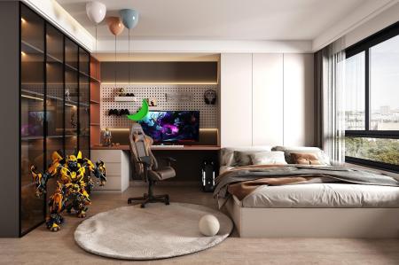 Gaming room 3ds max vray interior scene model 0034