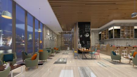 Coffee shop 3ds max vray interior scene model 0008