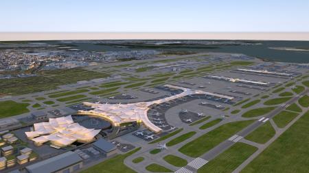 Airport 3ds max Vray exterior scene model 0010