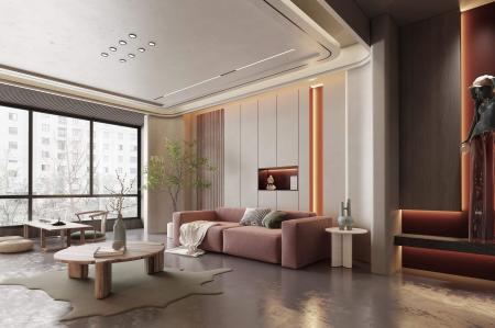 living room 3ds max vray interior scene model 0023