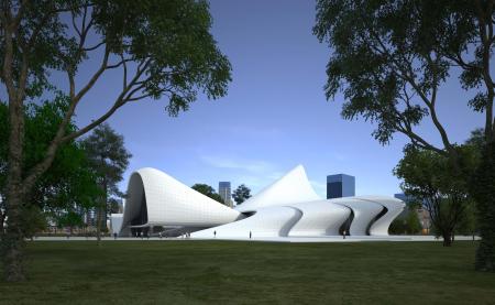 Modern Architecture Cultural Center Special Shaped