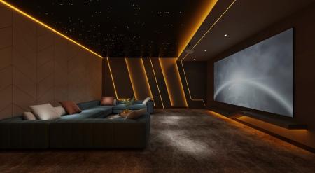 Home Cinema 3ds max vray interior scene model 0041