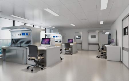 Laboratory 3ds max vray interior scene model 0034