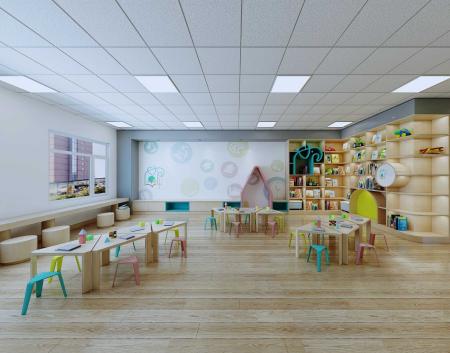 Kindergarten 3ds max vray interior scene model 000