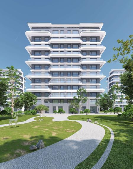 Modern Residential building 3ds max vray exterior 