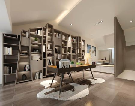 Home office 3ds max vray interior scene model 0023