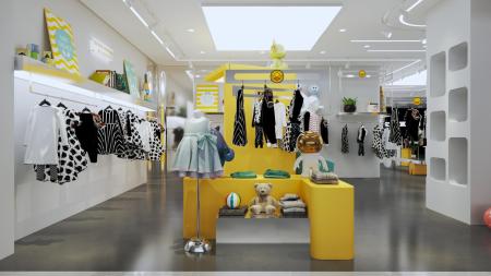 Children Clothing store 3ds max vray interior scen