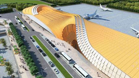 Modern Airport Planning 3ds max Vray exterior scen