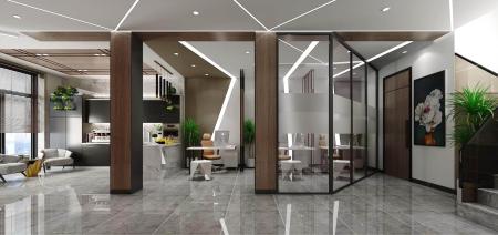 Office 3ds max vray interior scene model 0109