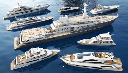 Yacht 3ds max Vray exterior scene model 0014