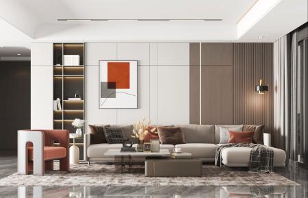 living room 3ds max vray interior scene model 0037