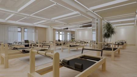 Yoga studio 3ds max vray interior scene model 0015