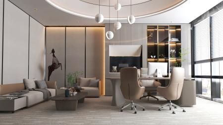 Office 3ds max vray interior scene model 0039