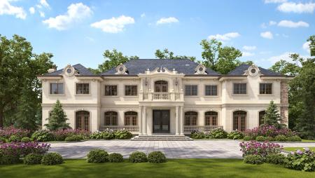 Villa 3ds max vray exterior scene model 0020