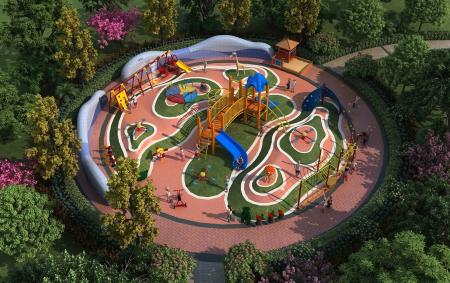 Amusement Park Playground for Kids 3ds max vray mo