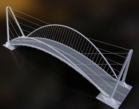 Bridge 3ds max vray exterior scene model 0023