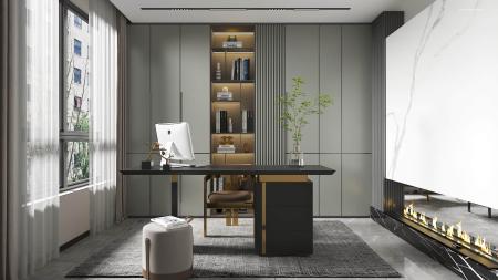 Home office 3ds max vray interior scene model 0035