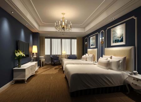 Hotel room 3ds max vray interior scene model 0081