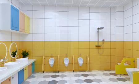 Kindergarten bathroom 3ds max vray interior scene 