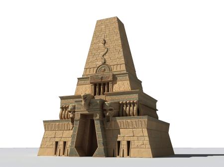 Ancient Pyramid 3ds max vray exterior scene model 