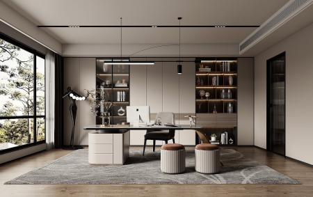 Home office 3ds max vray interior scene model 0024