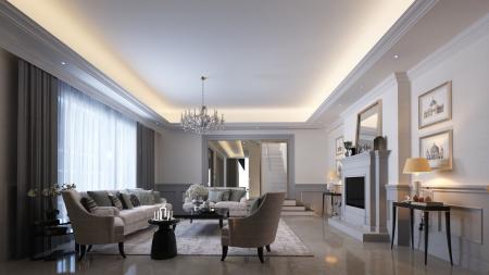 Living room 3ds max vray interior scene model 0107