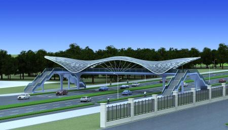 Bridge 3ds max vray exterior scene model 0032