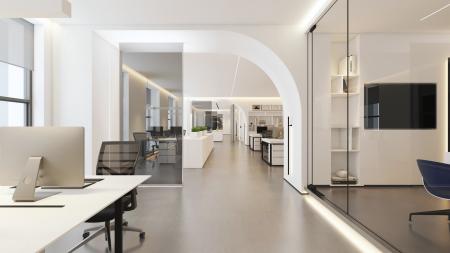 Office 3ds max vray interior scene model 0048