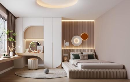 Bedroom 3ds max vray interior scene model 0026