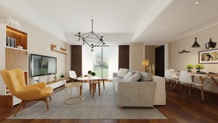 Living room 3ds max vray interior scene model 0147