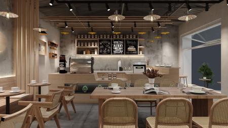 Coffee shop 3ds max vray interior scene model 0067